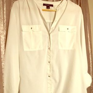 Nine West Cream dress shirt
